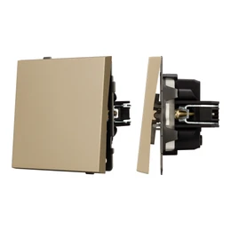 Фото #1 товара Механизм звонкового выключателя SWT-TENDO-MKR1-SFPL-GD (230V, 10A) (Arlight, -)