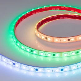 Фото #1 товара Светодиодная лента герметичная SPI-PS-B60-12mm 12V RGB-PX3-BPT (12 W/m, IP67, 5060, 5m) (Arlight, бегущий огонь)