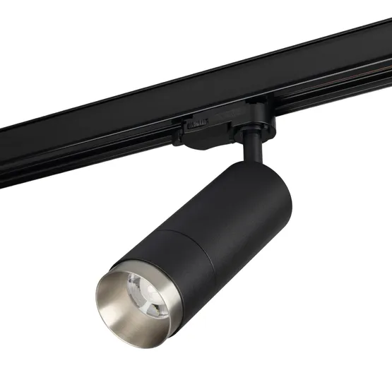 Фото #4 товара Светильник LGD-GESTIA-TRACK-4TR-R56-15W Warm3000 (Черный-никель, 25-50 deg, 230V) (Arlight, IP20 Металл, 5 лет)