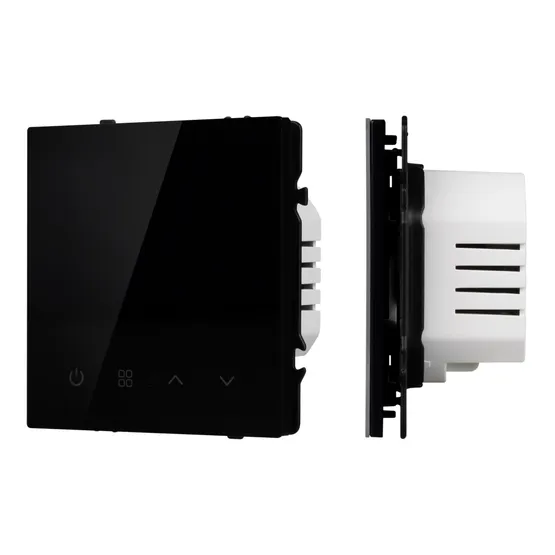 Фото #1 товара Терморегулятор SWT-NOBE-MTE-SFPL-BK (электрический тёплый пол) (Arlight, Черный оникс)