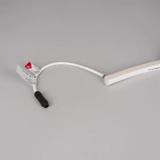 Фото #4 товара Светодиодная лента герметичная MOONLIGHT-PRO-SIDE-X320-12x17mm 48V Day4000 (10 W/m, IP67, 30m, wire x2) (Arlight, Вывод боковой, 7 лет)