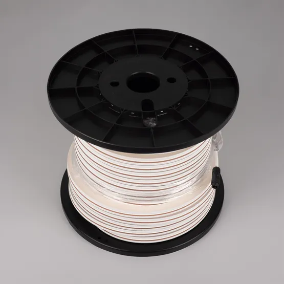 Фото #3 товара Светодиодная лента герметичная MOONLIGHT-PRO-SIDE-X320-16x16mm 48V Warm3000 (10 W/m, IP67, 30m, wire x2) (Arlight, Вывод боковой, 7 лет)