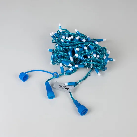Фото #3 товара Светодиодная гирлянда ARD-STRING-CLASSIC-10000-BLUE-100LED-MILK-FLASH Blue (230V, 7W) (Ardecoled, IP65)