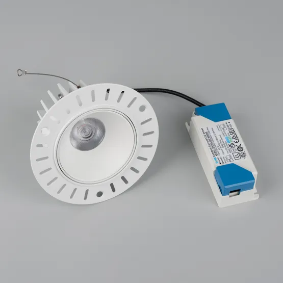 Фото #4 товара Светильник MS-ATLAS-TRIMLESS-R70-12W Warm3000 (WH, 32deg, 230V) (Arlight, IP20 Металл, 5 лет)