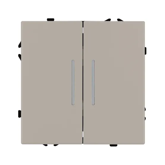 Фото #2 товара Механизм выключателя двухклавишный непроходной LED SWT-NOBE-MK02-SFPL-L-CA (230V, 10A) (Arlight, -)