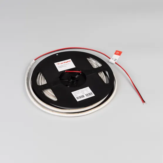 Фото #3 товара Светодиодная лента SOB-M288-10mm 24V Warm3000 (10 W/m, IP20, 5m) (Arlight, резка 1 светодиод)