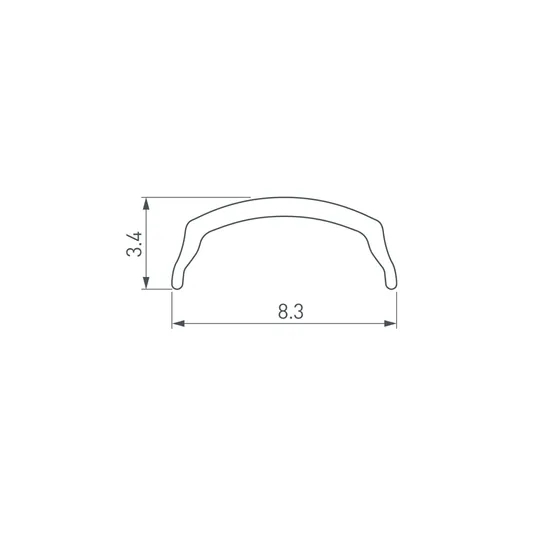 Фото #2 товара Экран ARH-BENT-W11-2000 Opal (Arlight, Пластик)