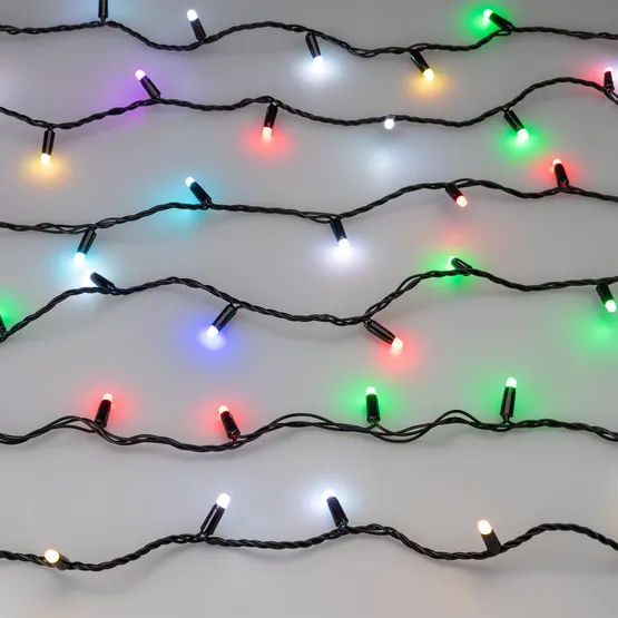Фото #11 товара Светодиодная гирлянда ARD-STRING-CLASSIC-10000-BLACK-100LED-MILK-SYNC RGB (230V, 6.5W) (Ardecoled, IP65)