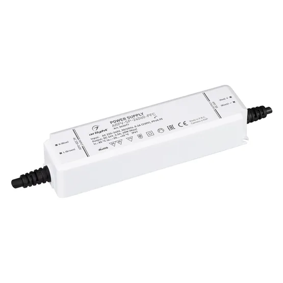 Фото товара Блок питания ARPV-SP-24060-PFC (24V, 2.5A, 60W) (Arlight, IP67 Пластик, 5 лет)