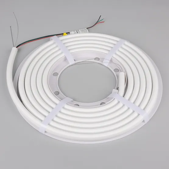 Фото #3 товара Светодиодная лента герметичная SPI-WAVE-TOP-G200-18x15mm 24V RGB PX2 (26 W/m, IP54, 5m, wire x1) (Arlight, Вывод прямой, 3 года)