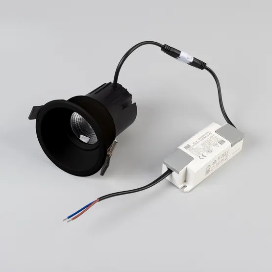 Фото #4 товара Светильник MS-FLOW-BUILT-R85-6W Warm3000 (BK, 15 deg, 230V) (Arlight, IP20 Металл, 5 лет)