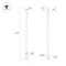 Минифото #2 товара Опора фланцевая OXOR-OK-D75-L9000 (SL) (Arlight, Сталь)